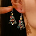 thumbnail image 1 of Herunwer Christmas Tree Earrings Acrylic Christmas Tree Earrings for Women Christmas Earrings Xmas Rhinestone Tree Drop Dangle Earring Christmas Jewelry, 1 of 7