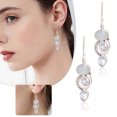 thumbnail image 1 of Herunwer Creative Curve Line Drop Earrings Trendy Bohemian Style Hypoallergenic Dangle Hook Earrings Stylish Jewelry Gifts, 1 of 8