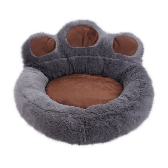 Herunwer Cute Shape Dog Bed Cat Pet Sofa, Fluffy Faux Fur Shape Cat Cushion Dog Bed Calming Donut Dog Bed Comfortable Pet Sleeping Beds for Dogs and Cats