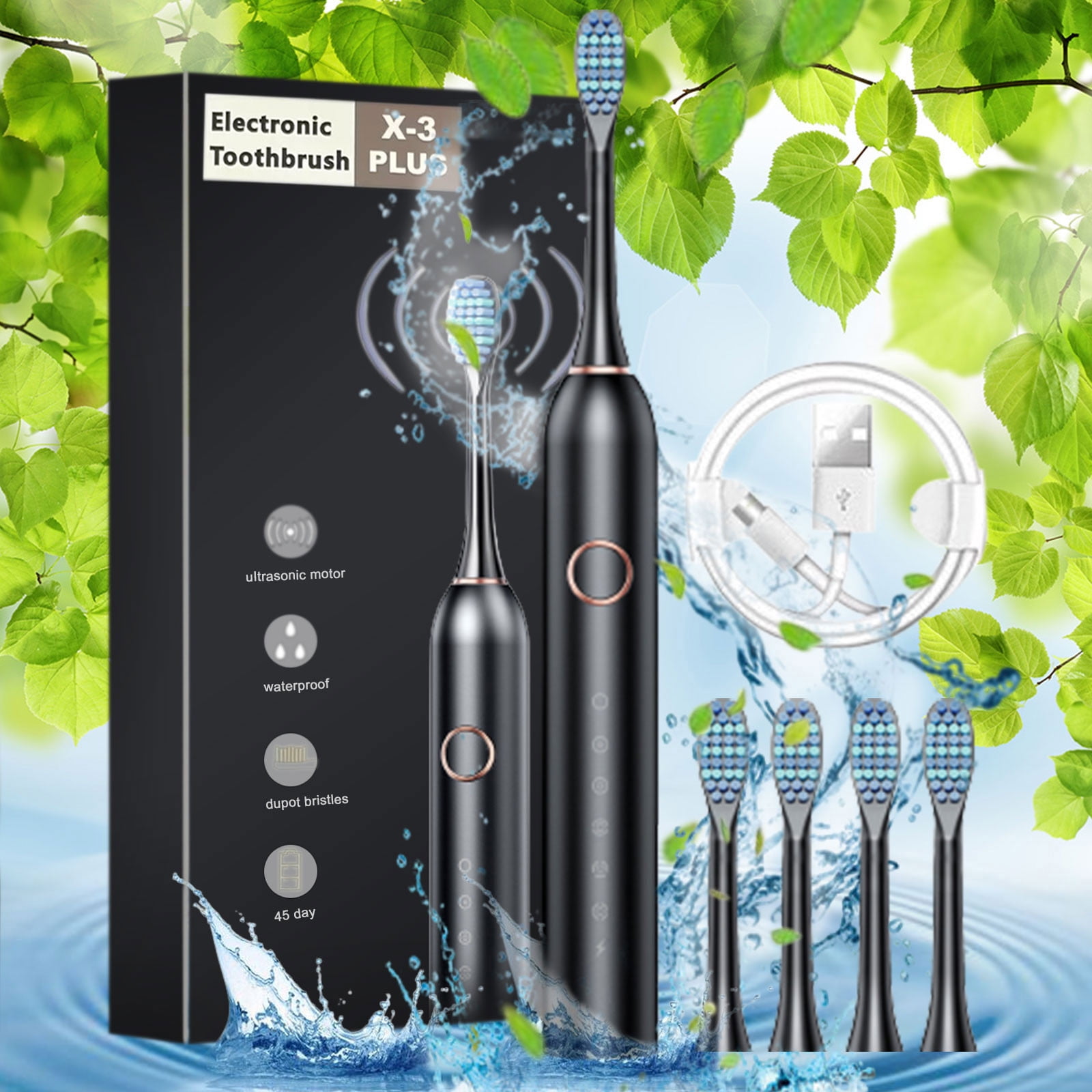 Herunwer Electric Toothbrush for Adults, Rechargeable Electric