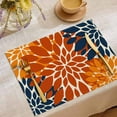 thumbnail image 1 of Herunwer Fall Placemats Thanksgiving Table Mats Farmhouse Rustic Fall Autumn Place Mats Washable Vinyl Rustic Holiday Table Decoration for Indoor Outdoor Party Kitchen Dining Table, 1 of 7