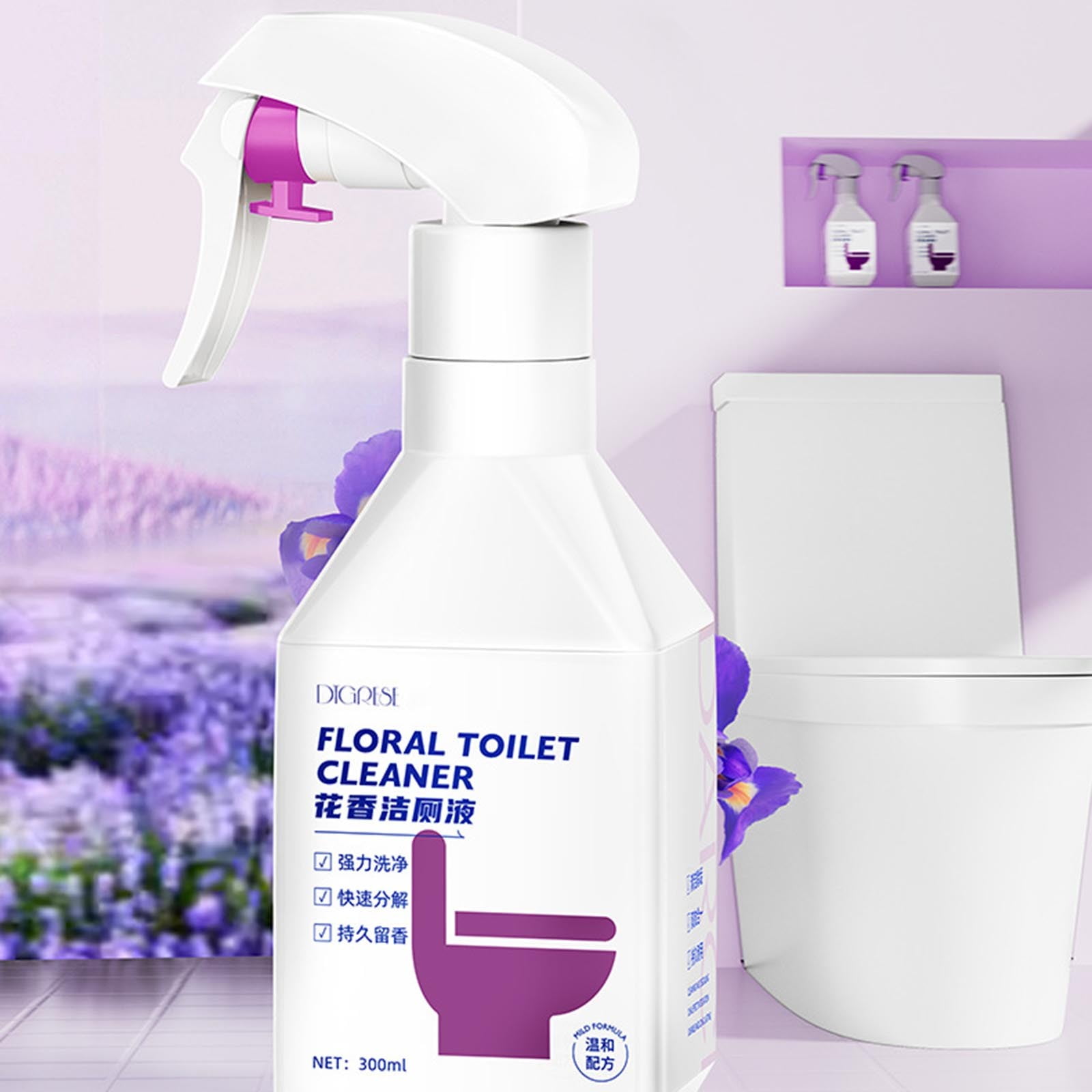 Herunwer Floral Toilet Cleaning Liquid Toilet To Yellow Stains Urine ...