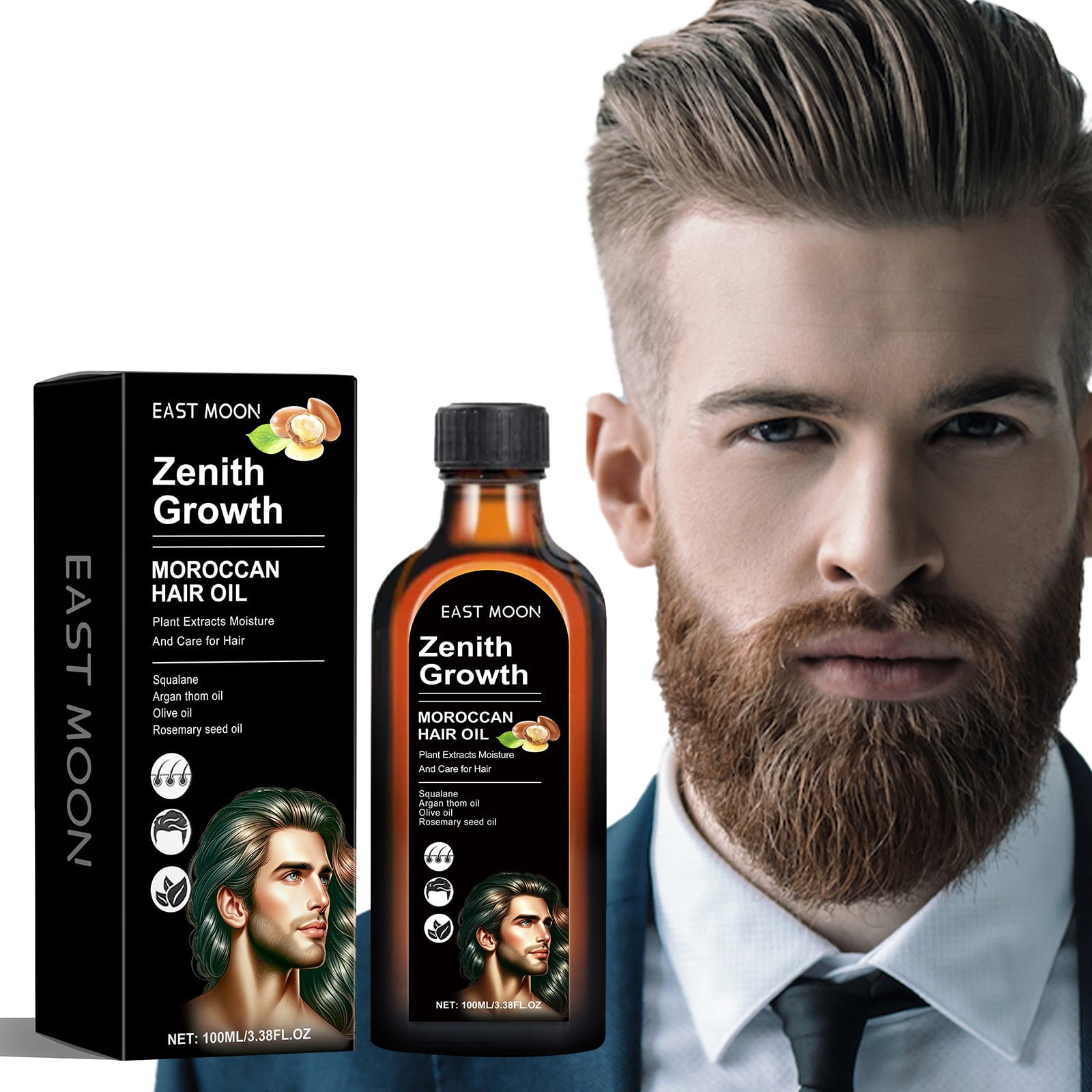Herunwer Hair Treatment Oil Repair Dry And Frizzy Moisturize And Nourish The Roots Of The Hair, Thick And Solid Hair Serum(4pcs)
