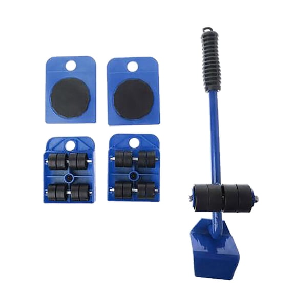 Herunwer Heavy Duty Furniture Moving Kit, 5-in-1 Multi-Function Transport Tool Set with 4 Sliders and Lifter