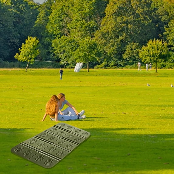 Herunwer Indoor & Outdoor Folding Chair Cushion, Foldable Portable Stadium Seat,Chair Cushion for Sports Events, Outing, Travelling,Hiking, Fishing