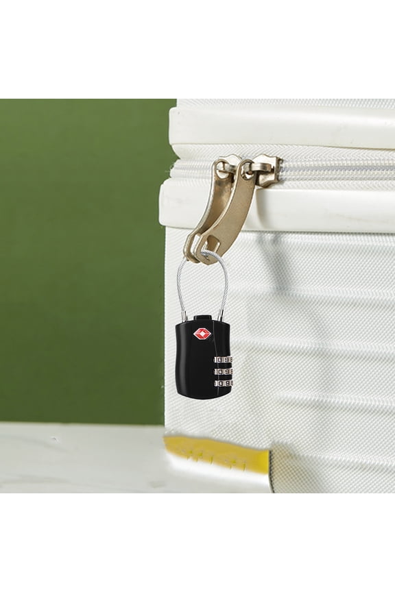 Herunwer Luggage Locks, Combination Travel Cable Lock, Waterproof Padlock, Outdoor Keyless Resettable Lock for Travel, Lockers, Bags, Backpack, Gym