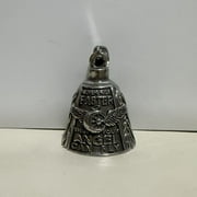 Herunwer Motorcycle Guardian Bell with Inspirational Engraving, Protective Charm Bell for Riders
