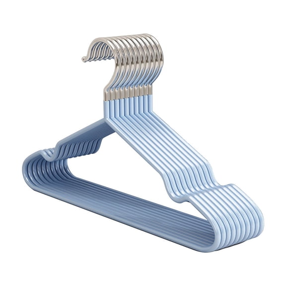 Herunwer Multifunctional Metal Core Clothes Hangers with Non-Slip Design, Space Saving with Double Hooks for Daily Use