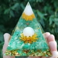 Herunwer Pyramid Ogan Crystal Energy Tower Nature Reiki Chakra Crushed