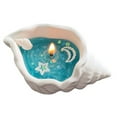 thumbnail image 1 of Herunwer Seashell Shaped Aromatherapy Candle, Jasmine Oolong Scented Home Decor Candle, 1 of 9