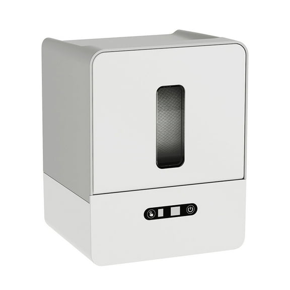 Herunwer Wall Mounted Automatic Sensor Toilet Paper Dispenser with LED Light, High Speed Touchless Tissue Holder