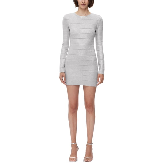 Hervé Léger womens Disco Knit Mini Dress, s