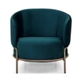 thumbnail image 1 of Herval Upholstered Modern Armchair in Green with Metal Legs, 1 of 9