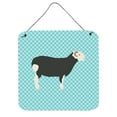 thumbnail image 1 of Herwick Sheep Blue Check Wall or Door Hanging Prints, 6 x 6 in., 1 of 1