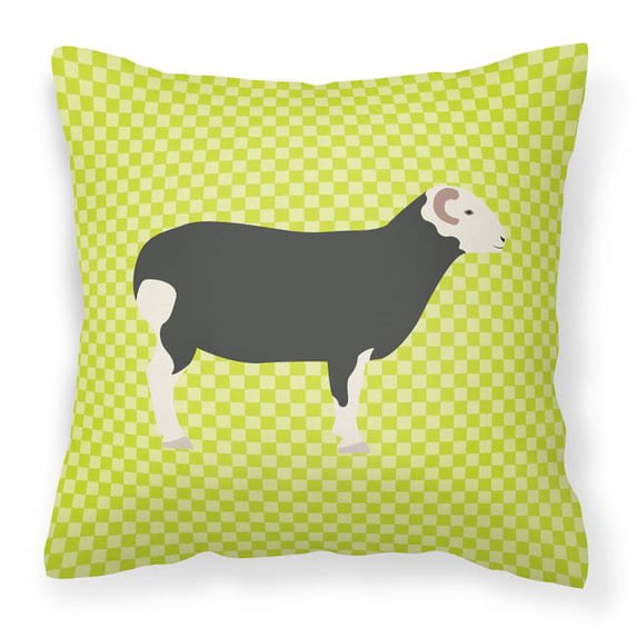 Herwick Sheep Green Fabric Decorative Pillow