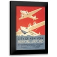 thumbnail image 1 of Herzog, Harry 11x14 Black Modern Framed Museum Art Print Titled - City of New York Municipal Airports (WPA), 1 of 5