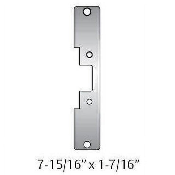 Hes 502 Faceplate For Hes 5000 Series Electric Strikes For Cylindrical Locksets - Brass