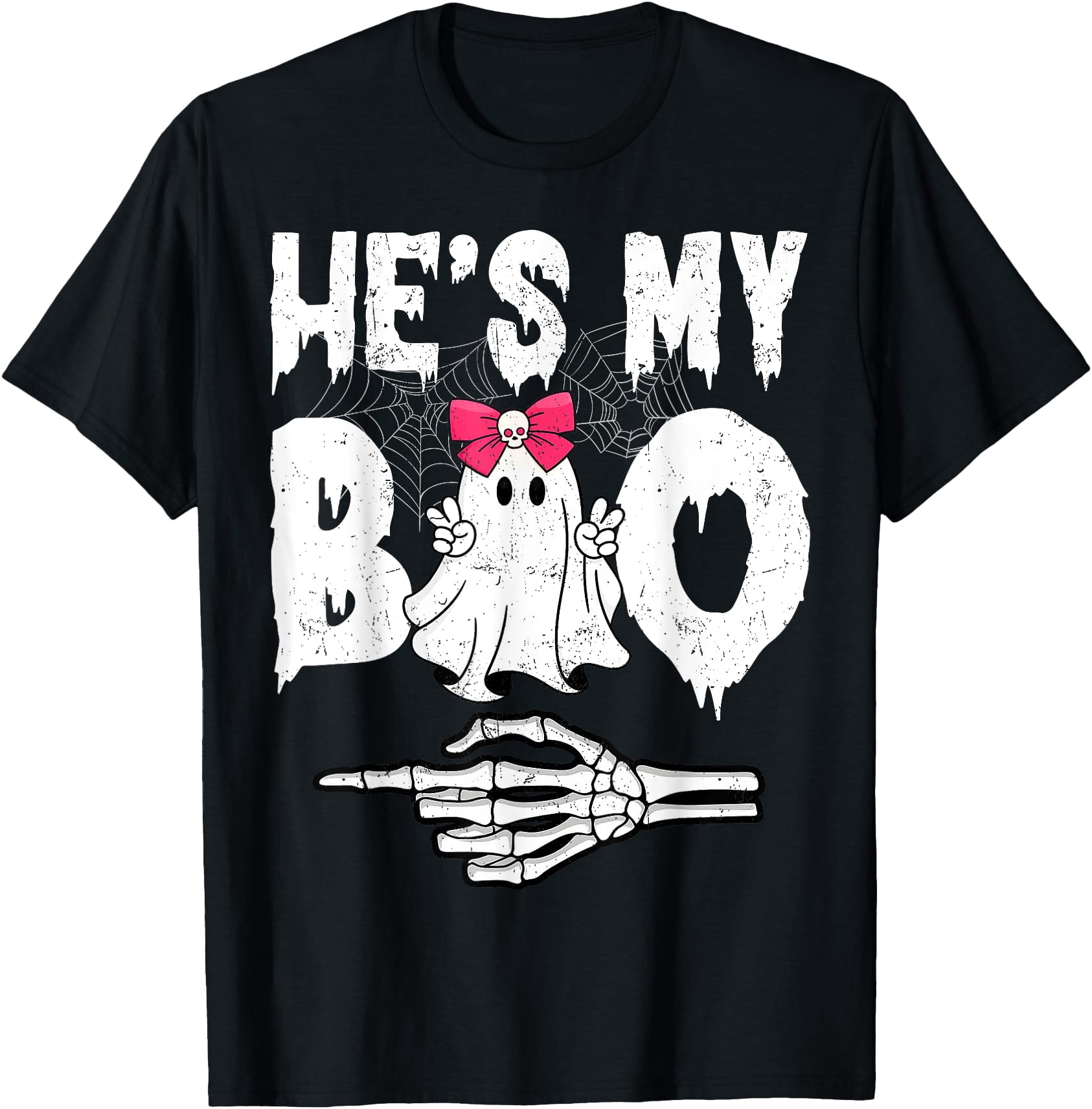 Hes My Boo Couple Matching Halloween Costumes T-Shirt - Walmart.com
