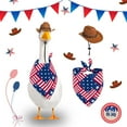 thumbnail image 1 of Hesai 4th of July Goose Outfit Set 23"/ 17'' Plastic Lawn Porch Patriotic Goose Clothes Outfit for Outdoor Patio Yard Lawn Art Decoration, 1 of 7