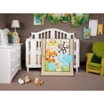 thumbnail image 1 of Green and Brown Safari Adventures 2-Piece Crib Bedding Set (Quilt and Crib Sheet, come with a dust ruffle as gift), 1 of 10