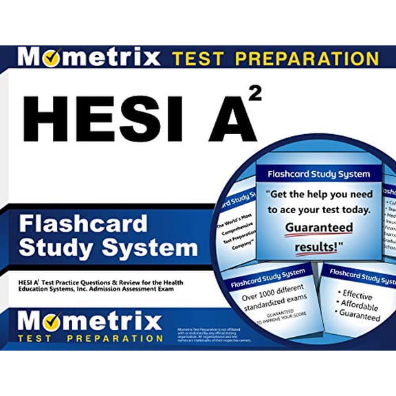 Pre-Owned HESI A2 Flashcard Study System: HESI A2 Test Practice Questions & Review for the Health Education Systems, Inc. Admission Assessment Exam (Cards), 9781609718626, 1609718623, Paperback, 1 Flc Crds