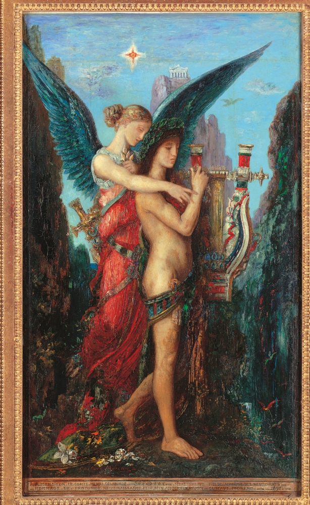 Hesiod And The Muse Canvas Art - (24 x 36)
