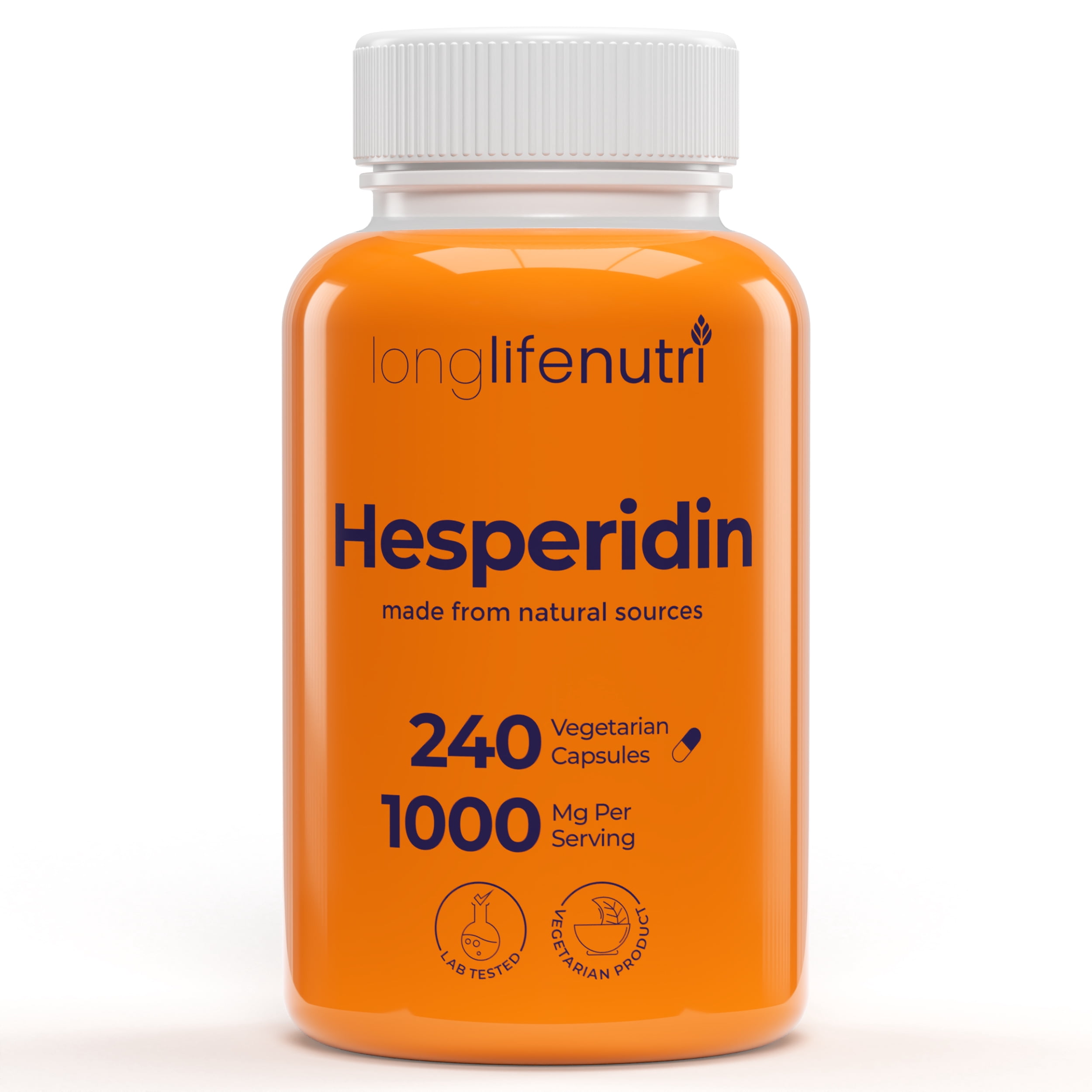 Hesperidin 1000mg for Cardiovascular Health, 4-Month Supply, Made in USA