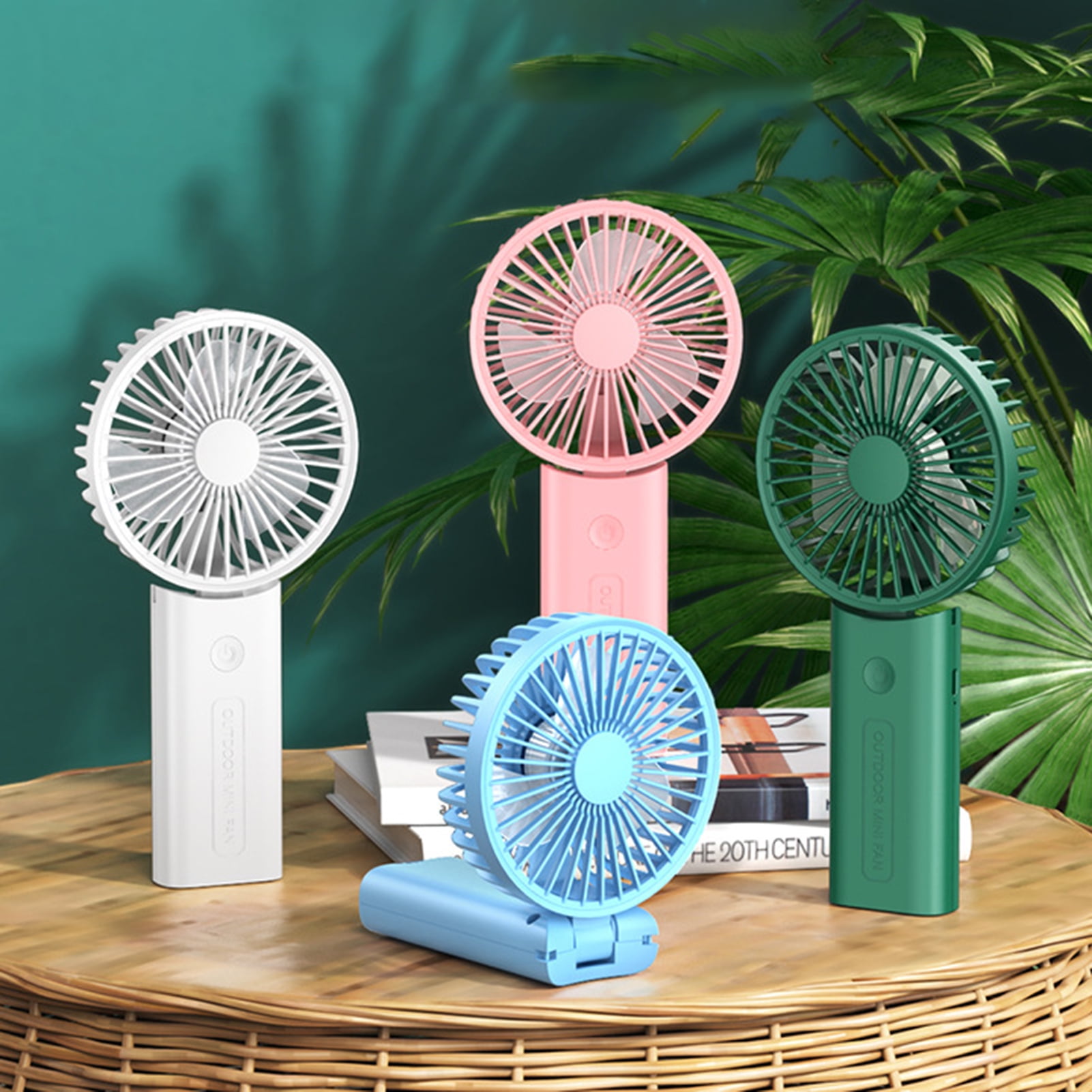 JISULIFE Handheld Portable Fan [20H Max Cooling Time] Mini Hand Fan,  4000mAh USB Rechargeable Personal Fan with 3 Speeds for