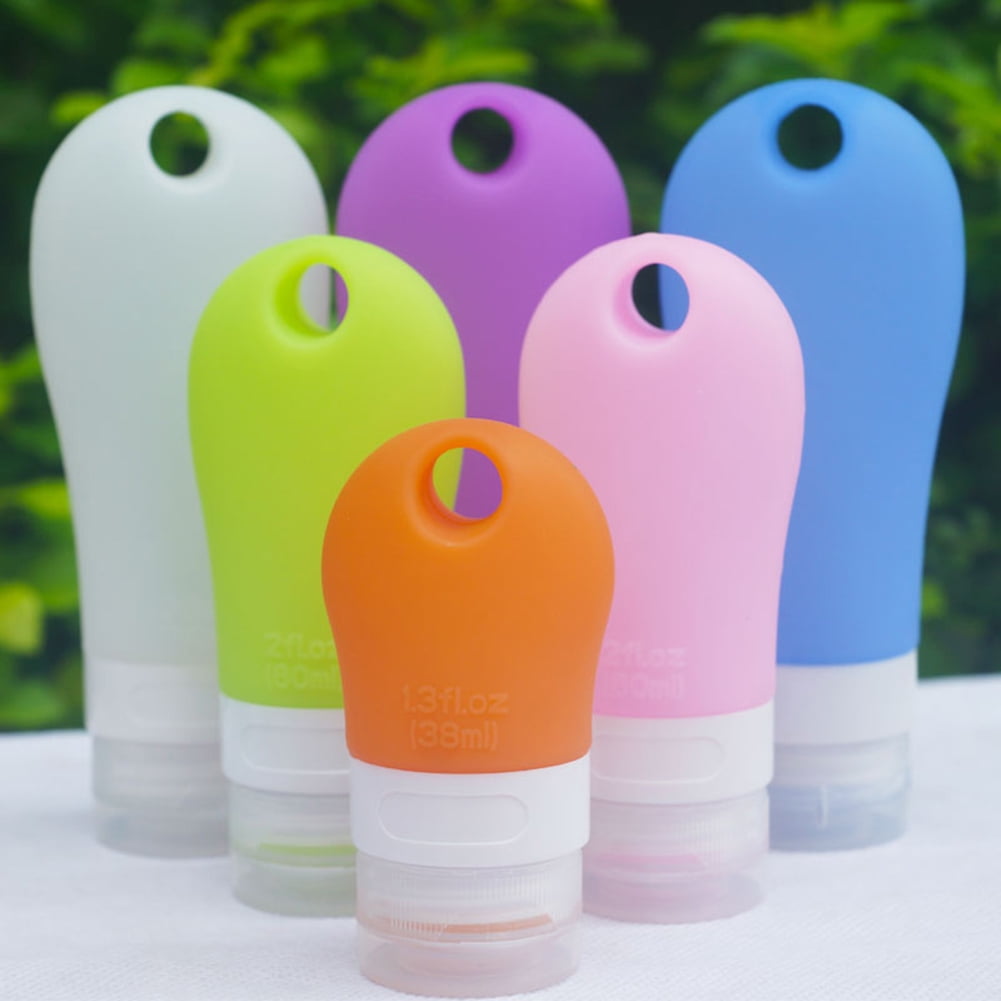 Hesroicy 38/60/90ml Silicone Travel Lotion Shampoo Squeezable Tube ...