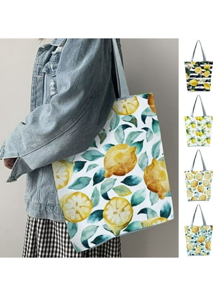 Farm Fresh Lemons, Farm Fresh Tote Bag, Lemon Gift, Lemon Print