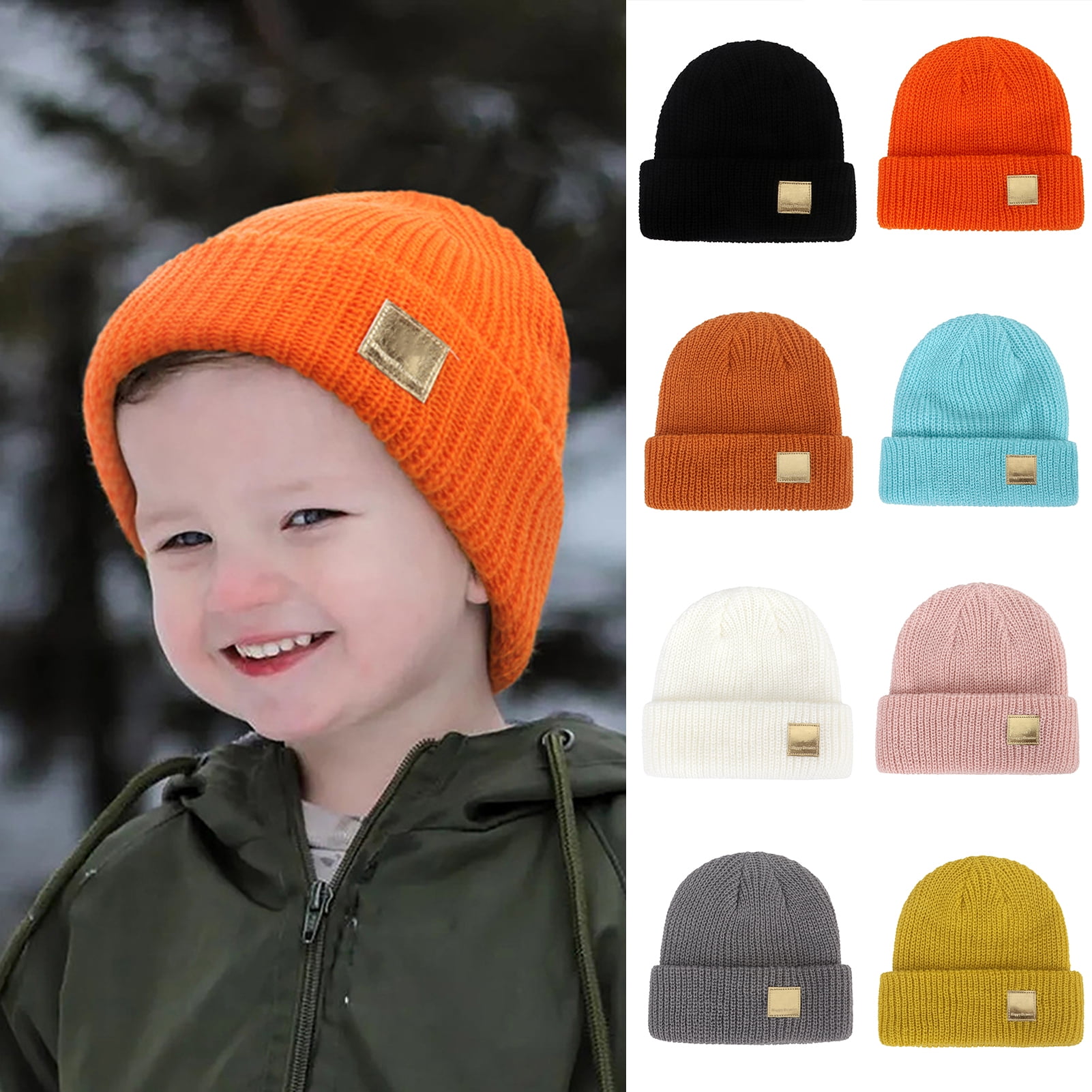 Hesroicy Adjustable Drawstring Hemming Twist Texture Knitting Hat Women  Solid Color Riding Winter Beanie Hat 