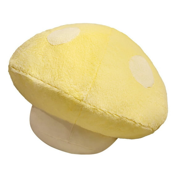 Hesroicy Throw Pillow Soft Comfortable Creative Bright Color Mushroom Plush Doll Pillow Home Supplies