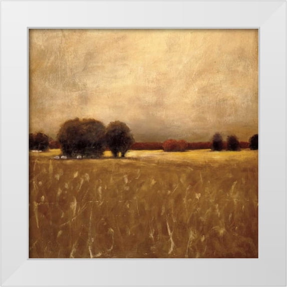 Hess, Gretchen 26x26 White Modern Wood Framed Museum Art Print Titled - Ridge Field
