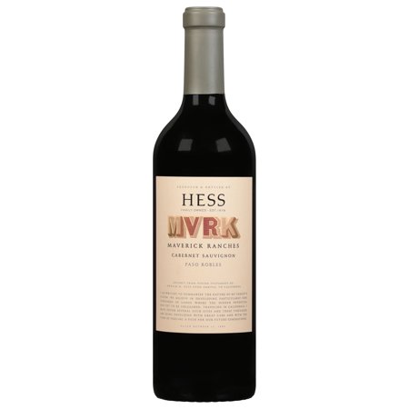 Hess Maverick Ranches Dry Red Wines Cabernet Sauvignon, 750 ml Glass Bottle Paso Robles 13.5% ABV