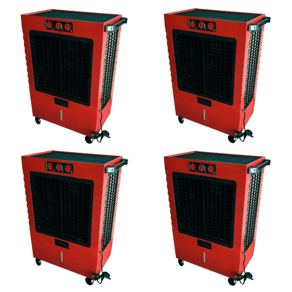 Hessaire M270R 5300 Cfm High Velocity Cooling Fan with Storage - 4 Count