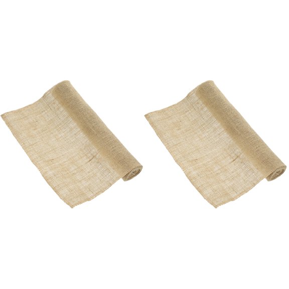 Hessian Table Runner Burlap Runners for Beautiful Elegant Jute Cotton Linen 2 Rolls