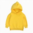 thumbnail image 1 of Hessimy 18-24 Months Toddler Boys Hoodie with 3D Dinosaur Spikes on Hood,Cool Pullover Sweatshirt with Side Slit Hem, 1 of 7