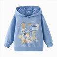 thumbnail image 1 of Hessimy 2-3 Years Toddler Boys Monster Truck and Dinosaur Graphic Pullover Hoodie,Fun Print Long Sleeve Sweatshirt, 1 of 9