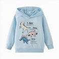 thumbnail image 1 of Hessimy 2-3 Years Toddler Boys Monster Truck and Dinosaur Graphic Pullover Hoodie,Fun Print Long Sleeve Sweatshirt, 1 of 9