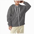 thumbnail image 1 of Hessimy 7-8 Years Toddler Boys Basic Full-Zip Hoodie,Classic Zip-Up Sweatshirt with Drawstring and Front Pockets, 1 of 5
