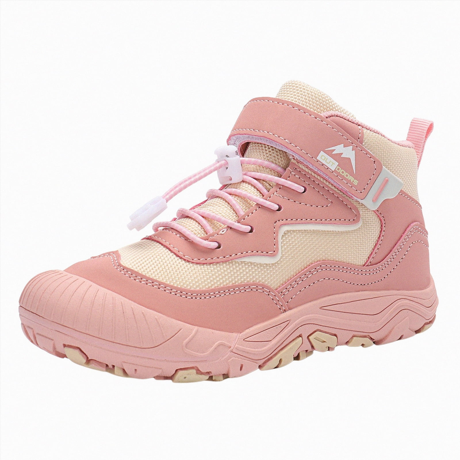 Cute Cartoon Design Pink Baby Slip-On Shoes