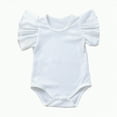 thumbnail image 1 of Hessimy Baby Boy Clothes 3 6 12 18 Months Ribbed Knitted Long Sleeve Romper and Pants Sets Fall Ribbed Knit Jumpsuit rompers (White,12-18 Months), 1 of 4