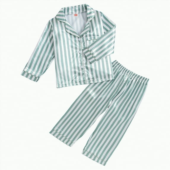 Hessimy Baby Boy Fall Winter Clothes Dads Little Dude Long Sleeve Shirt And Pants Set Cute Toddler Boy Outfits Toddler Pajamas Sleepwear Girl (Light Blue,18-24 Months)