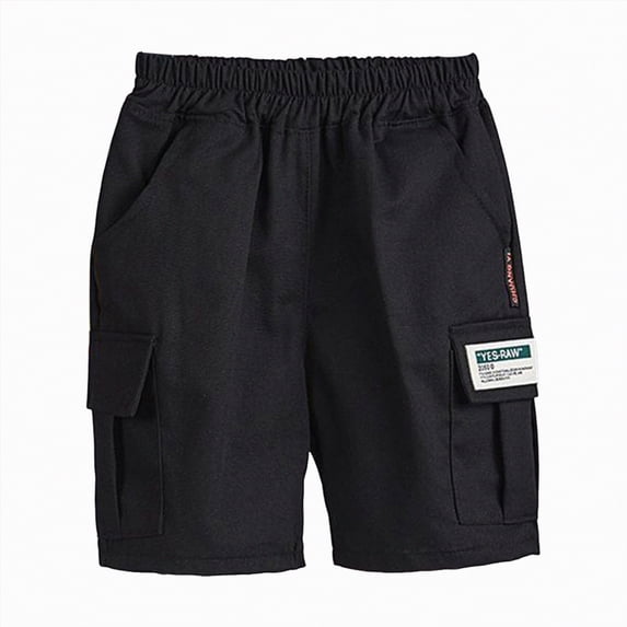Hessimy Baby Boy Shorts Cotton Toddler boy Shorts Little Kids Dinosaur Summer Clothes(Black,3-4 Years)