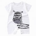 thumbnail image 1 of Hessimy Baby Boy Solid Color Romper Infant Ruffle Sleeve Bodysuit One Piece Outfit Toddler Jumpsuit clothes,Breathable(White,18-24 Months), 1 of 4