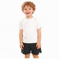 thumbnail image 1 of Hessimy Baby Boys Shorts Toddler Unisex Pull On Jogger Shorts Girls Stretchy Cotton Pants with Pocket(Black,1-2 Years), 1 of 6