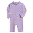 thumbnail image 1 of Hessimy Baby Boys’ Sun and Swimsuit – One-Piece Swimsuit, Baby and Toddler Full Coverage Swim(Purple,2), 1 of 9