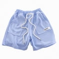 thumbnail image 1 of Hessimy Baby Boys' and Toddler Athletic Basketball Shorts(Blue,8-9 Years), 1 of 3