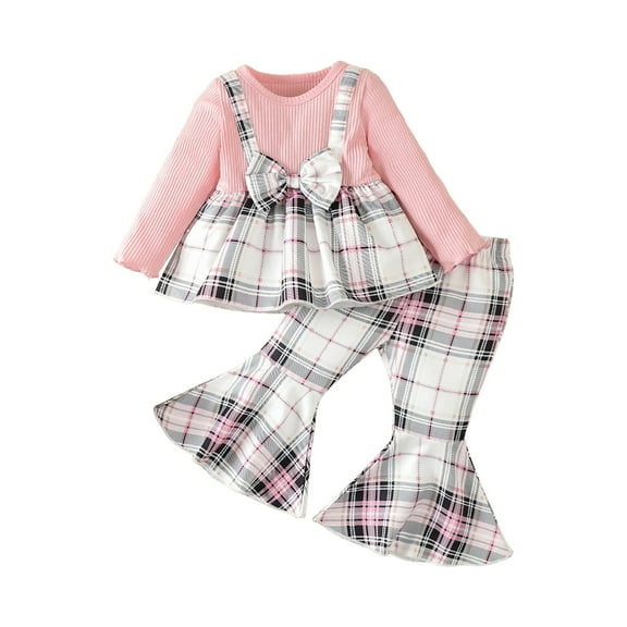 Hessimy Baby Boys' and Toddler Long Sleeve Top and Pants Snug Fit Cotton Pajama Sleepwear Set pajamas for Toddler Girl Boy set(Pink,12-18 Months)
