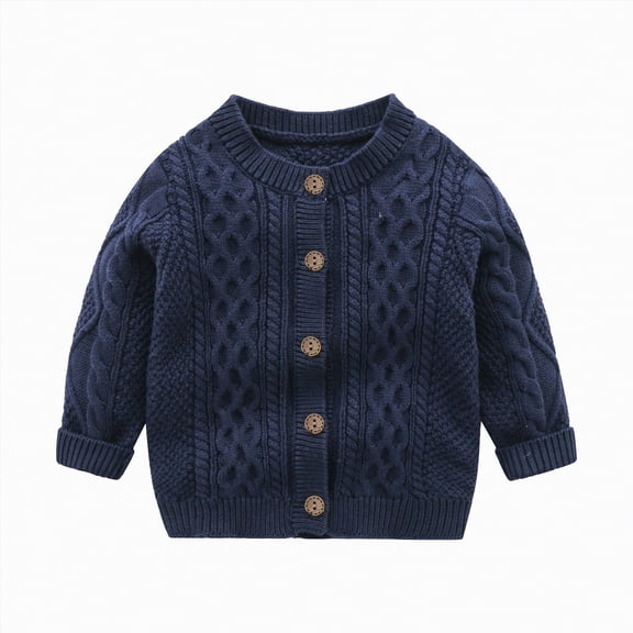 Hessimy Baby Girl Knit Sweater Long Sleeve Bowknot Embroidery Pullover Sweater 6m 1t 2t 3t Toddler Girl Fall Winter Warm Sweater Top Outerwear (Navy,3-6 Months)